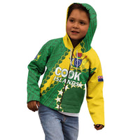 Custom Cook Islands Rugby Kukis Kid Hoodie Circle Stars LT01 - Polynesian Pride