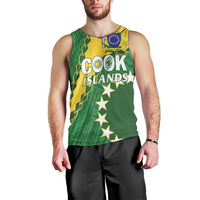 Custom Cook Islands Rugby Kukis Men Tank Top Circle Stars LT01 - Polynesian Pride