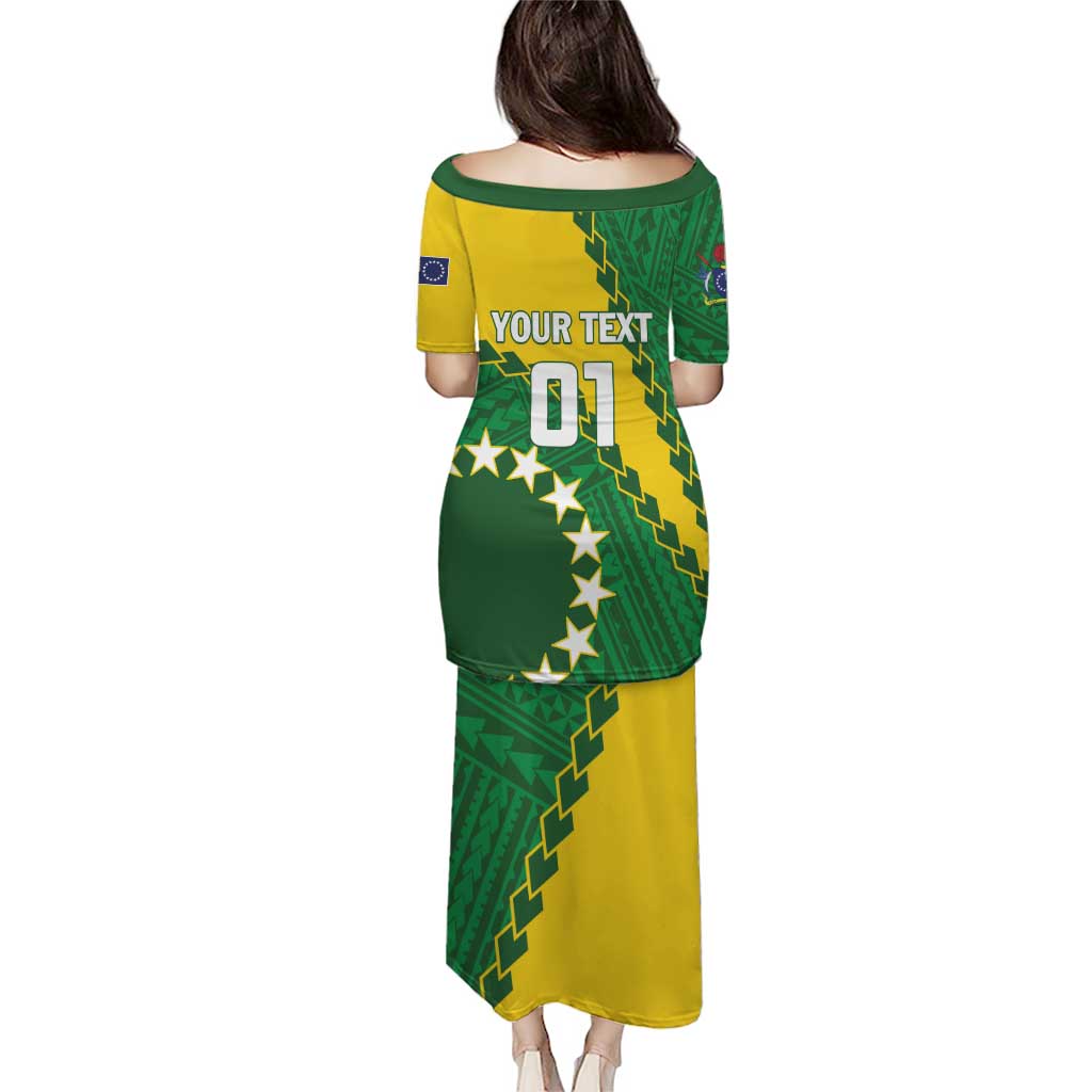 Custom Cook Islands Rugby Kukis Puletasi Circle Stars LT01 - Polynesian Pride