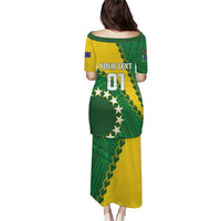 Custom Cook Islands Rugby Kukis Puletasi Circle Stars LT01 - Polynesian Pride