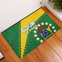Cook Islands Rugby Kukis Rubber Doormat Circle Stars LT01 - Polynesian Pride