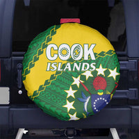 Cook Islands Rugby Kukis Spare Tire Cover Circle Stars LT01 - Polynesian Pride