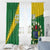 Cook Islands Rugby Kukis Window Curtain Circle Stars