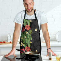 Hawaiian Hibiscus Plumeria Apron Tropical Leaves LT01 - Polynesian Pride