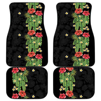 Hawaiian Hibiscus Plumeria Car Mats Tropical Leaves LT01 - Polynesian Pride