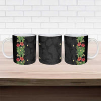 Hawaiian Hibiscus Plumeria Ceramic Mug Tropical Leaves LT01 - Polynesian Pride