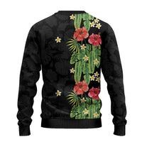 Hawaiian Hibiscus Plumeria Ugly Christmas Sweater Tropical Leaves LT01 - Polynesian Pride