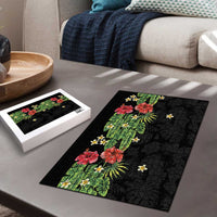 Hawaiian Hibiscus Plumeria Puzzle Tropical Leaves LT01 - Polynesian Pride