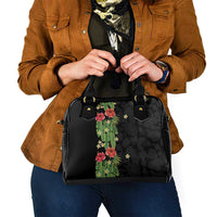 Hawaiian Hibiscus Plumeria Shoulder Handbag Tropical Leaves LT01 - Polynesian Pride