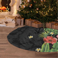 Hawaiian Hibiscus Plumeria Tree Skirt Tropical Leaves LT01 - Polynesian Pride