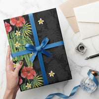 Hawaiian Hibiscus Plumeria Wrapping Paper Tropical Leaves LT01 - Polynesian Pride