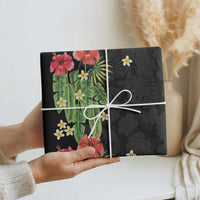 Hawaiian Hibiscus Plumeria Wrapping Paper Tropical Leaves LT01 - Polynesian Pride