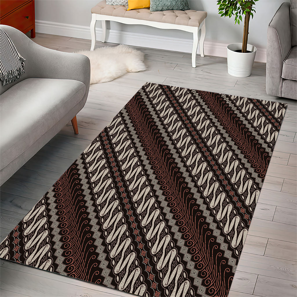 Yogyakarta Parang Batik Motifs Area Rug Indonesian Traditional Pattern LT01 - Polynesian Pride
