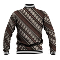 Yogyakarta Parang Batik Motifs Baseball Jacket Indonesian Traditional Pattern LT01 - Polynesian Pride