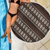 Yogyakarta Parang Batik Motifs Beach Blanket Indonesian Traditional Pattern LT01 - Polynesian Pride