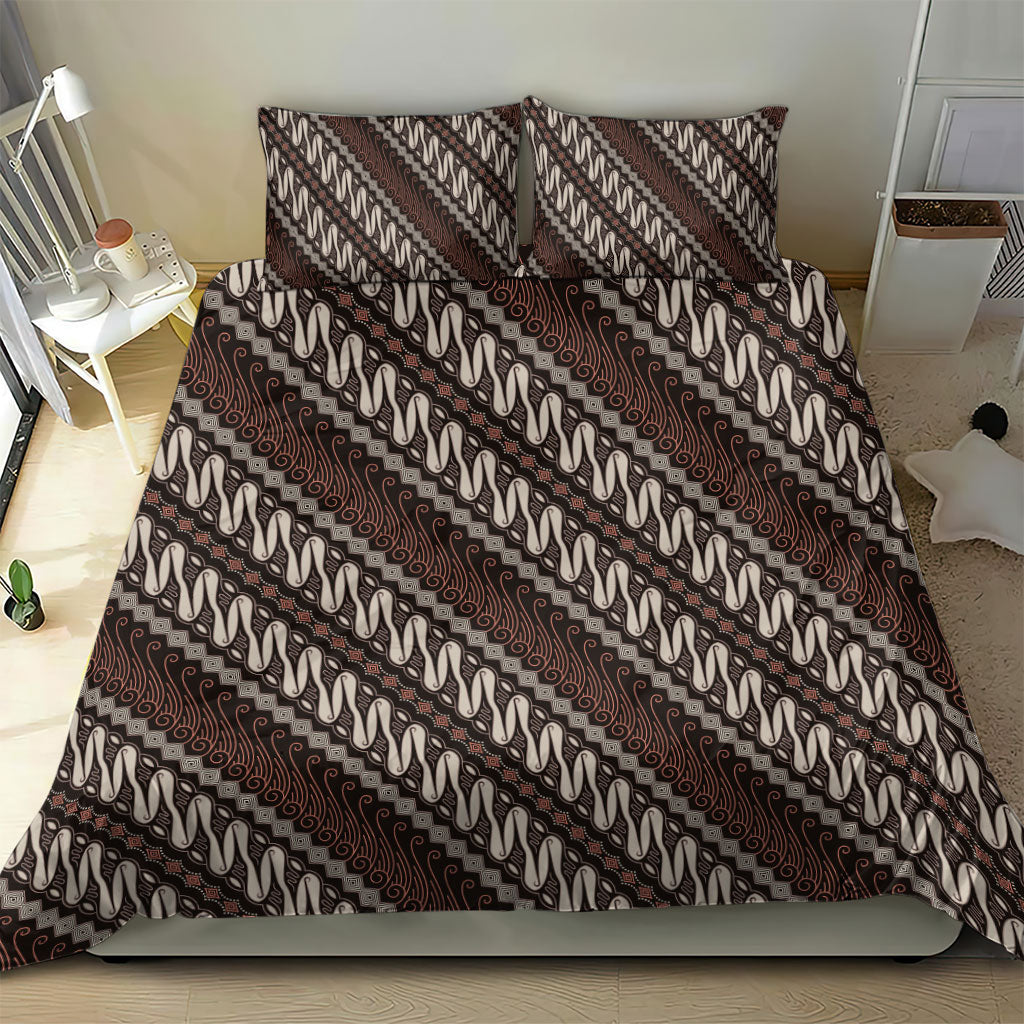 Yogyakarta Parang Batik Motifs Bedding Set Indonesian Traditional Pattern LT01 - Polynesian Pride