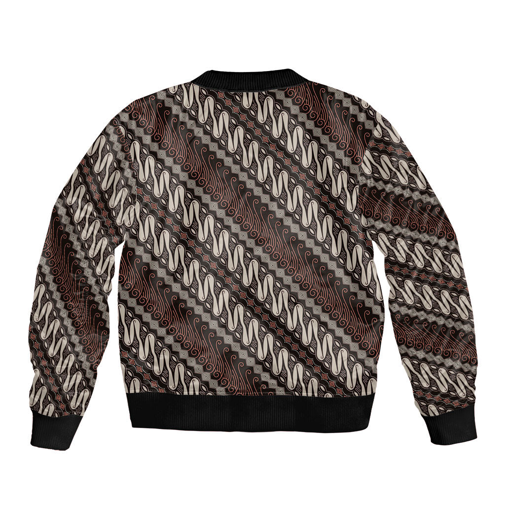 Yogyakarta Parang Batik Motifs Bomber Jacket Indonesian Traditional Pattern LT01 - Polynesian Pride