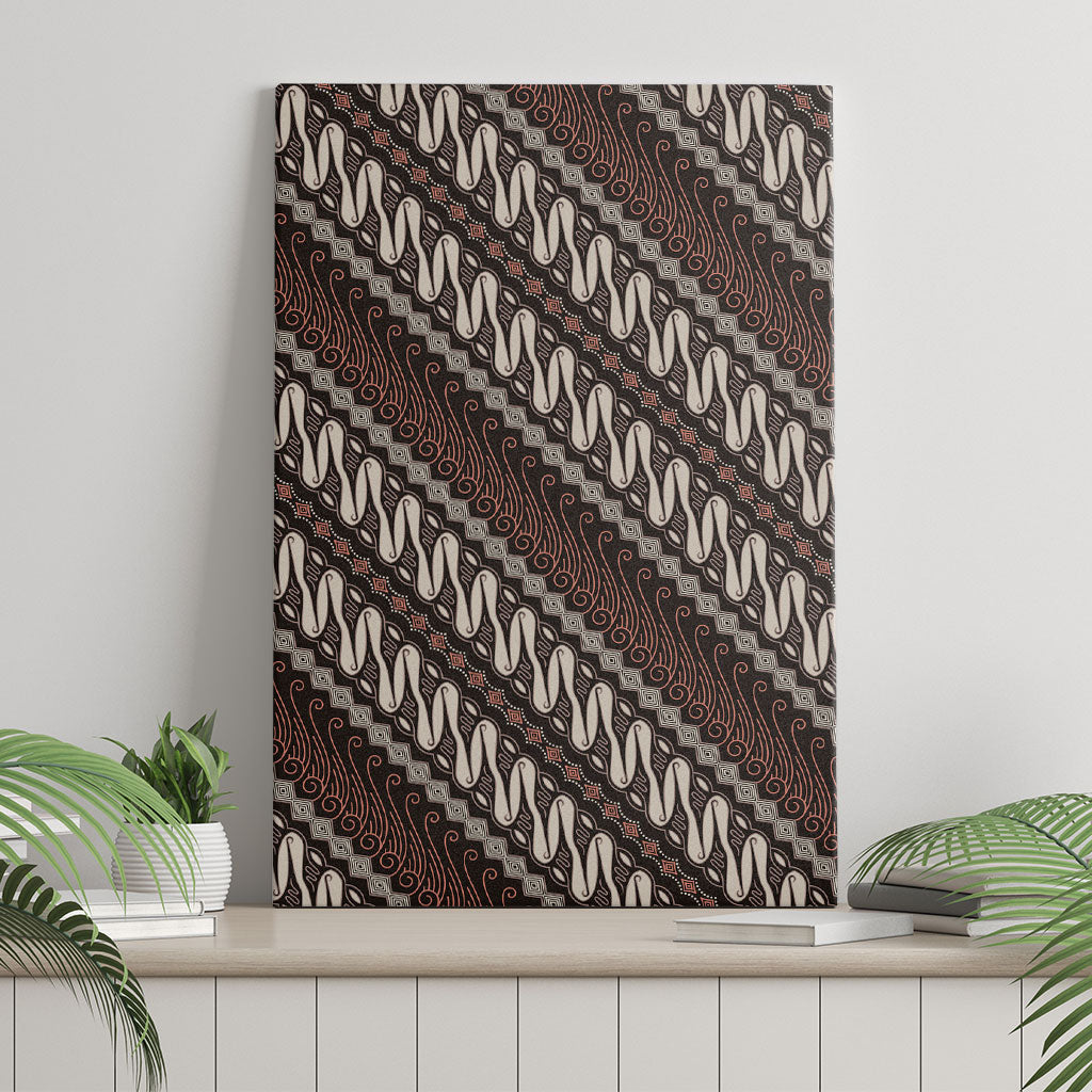 Yogyakarta Parang Batik Motifs Canvas Wall Art Indonesian Traditional Pattern LT01 - Polynesian Pride
