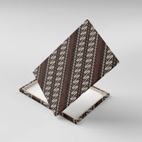 Yogyakarta Parang Batik Motifs Canvas Wall Art Indonesian Traditional Pattern LT01 With Frame Brown - Polynesian Pride