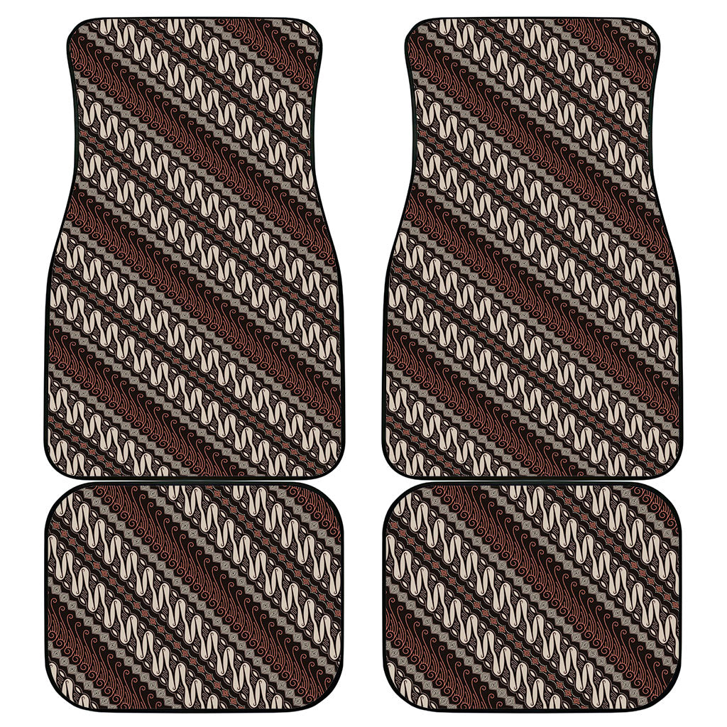 Yogyakarta Parang Batik Motifs Car Mats Indonesian Traditional Pattern LT01 - Polynesian Pride