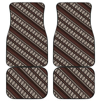 Yogyakarta Parang Batik Motifs Car Mats Indonesian Traditional Pattern LT01 - Polynesian Pride