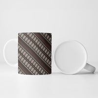 Yogyakarta Parang Batik Motifs Ceramic Mug Indonesian Traditional Pattern LT01 - Polynesian Pride