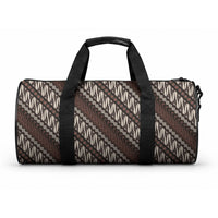 Yogyakarta Parang Batik Motifs Duffle Bag Indonesian Traditional Pattern LT01 One size Brown - Polynesian Pride
