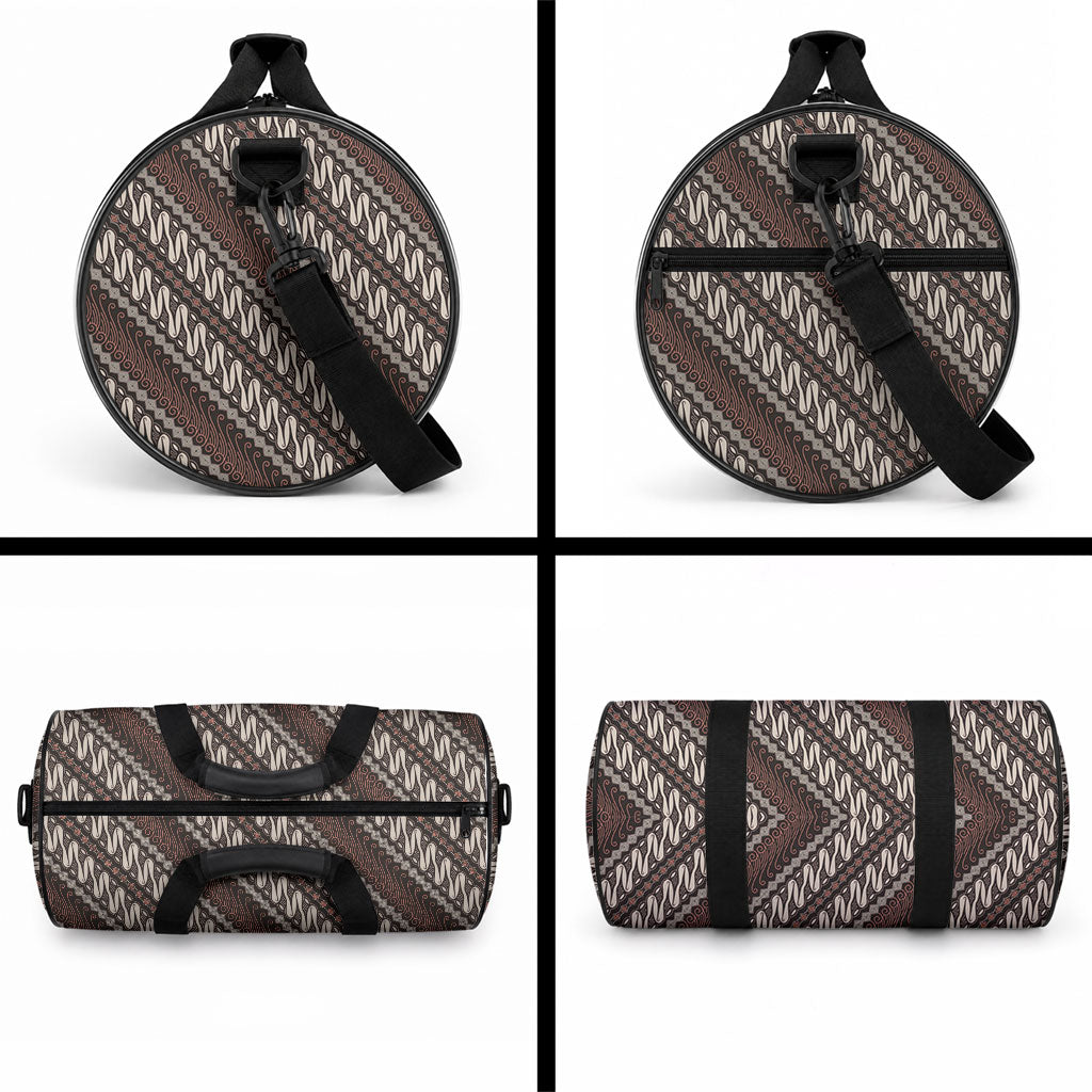 Yogyakarta Parang Batik Motifs Duffle Bag Indonesian Traditional Pattern LT01 - Polynesian Pride
