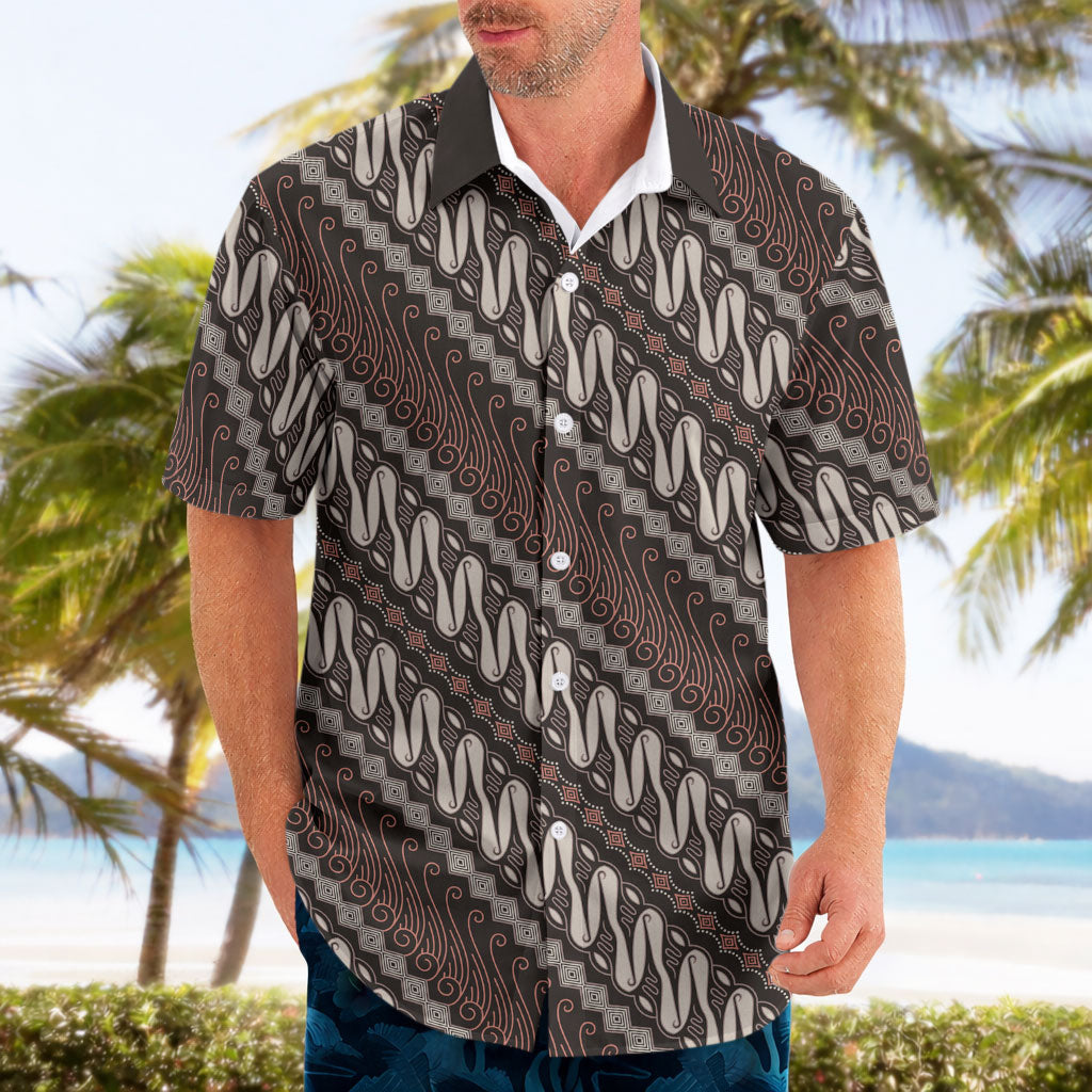 Yogyakarta Parang Batik Motifs Hawaiian Shirt Indonesian Traditional Pattern LT01 - Polynesian Pride