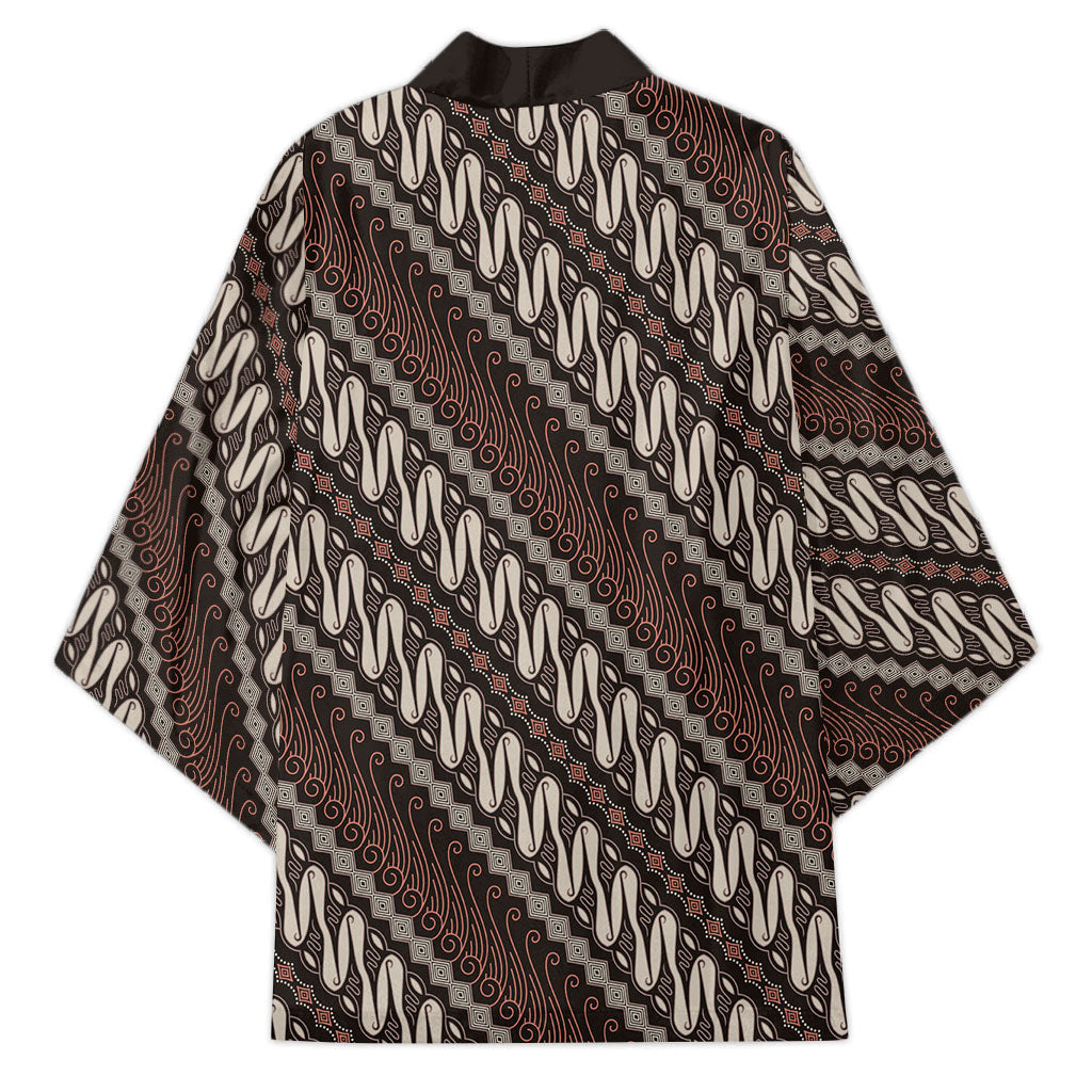 Yogyakarta Parang Batik Motifs Kimono Indonesian Traditional Pattern LT01 - Polynesian Pride