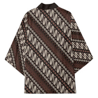 Yogyakarta Parang Batik Motifs Kimono Indonesian Traditional Pattern LT01 - Polynesian Pride
