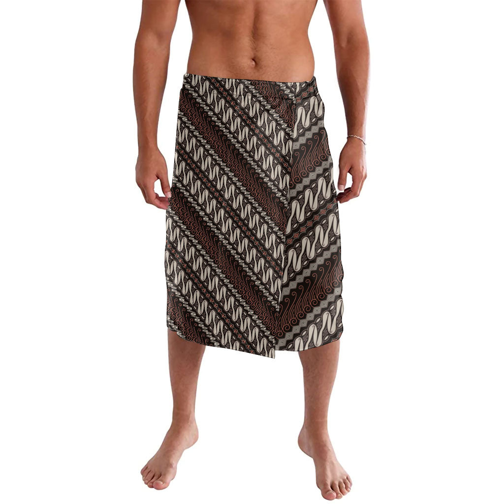 Yogyakarta Parang Batik Motifs Lavalava Indonesian Traditional Pattern LT01 Brown - Polynesian Pride