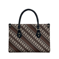 Yogyakarta Parang Batik Motifs Leather Bag Indonesian Traditional Pattern LT01 - Polynesian Pride