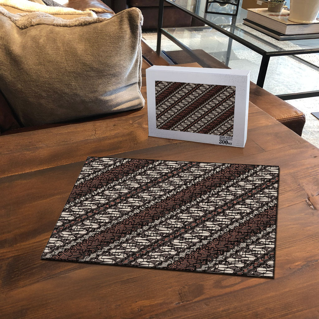 Yogyakarta Parang Batik Motifs Puzzle Indonesian Traditional Pattern LT01 - Polynesian Pride