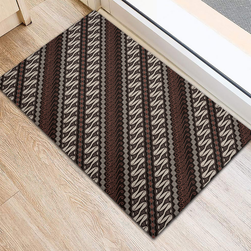 Yogyakarta Parang Batik Motifs Rubber Doormat Indonesian Traditional Pattern LT01 - Polynesian Pride