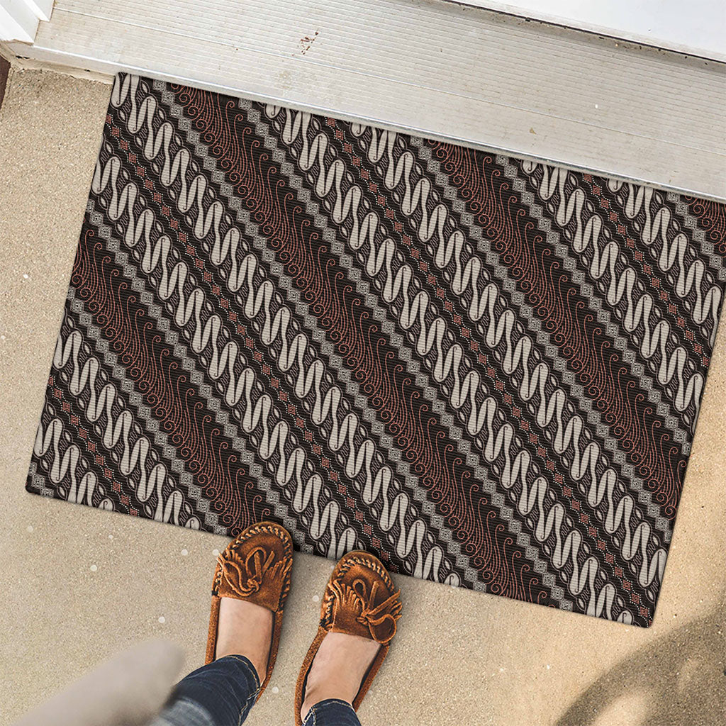Yogyakarta Parang Batik Motifs Rubber Doormat Indonesian Traditional Pattern LT01 - Polynesian Pride