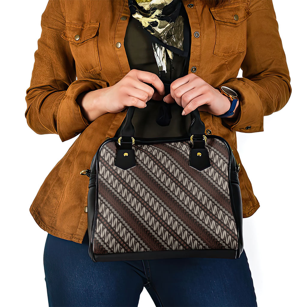 Yogyakarta Parang Batik Motifs Shoulder Handbag Indonesian Traditional Pattern LT01 - Polynesian Pride