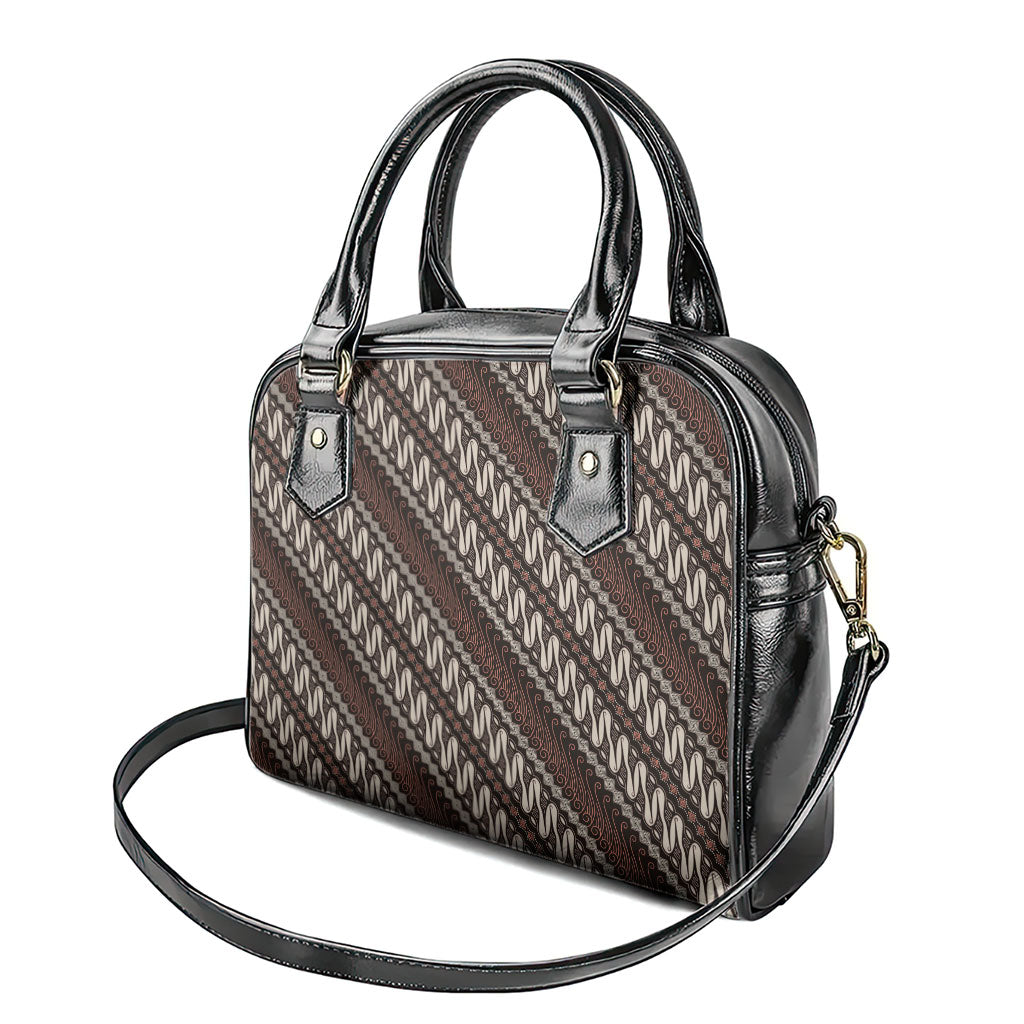 Yogyakarta Parang Batik Motifs Shoulder Handbag Indonesian Traditional Pattern LT01 - Polynesian Pride
