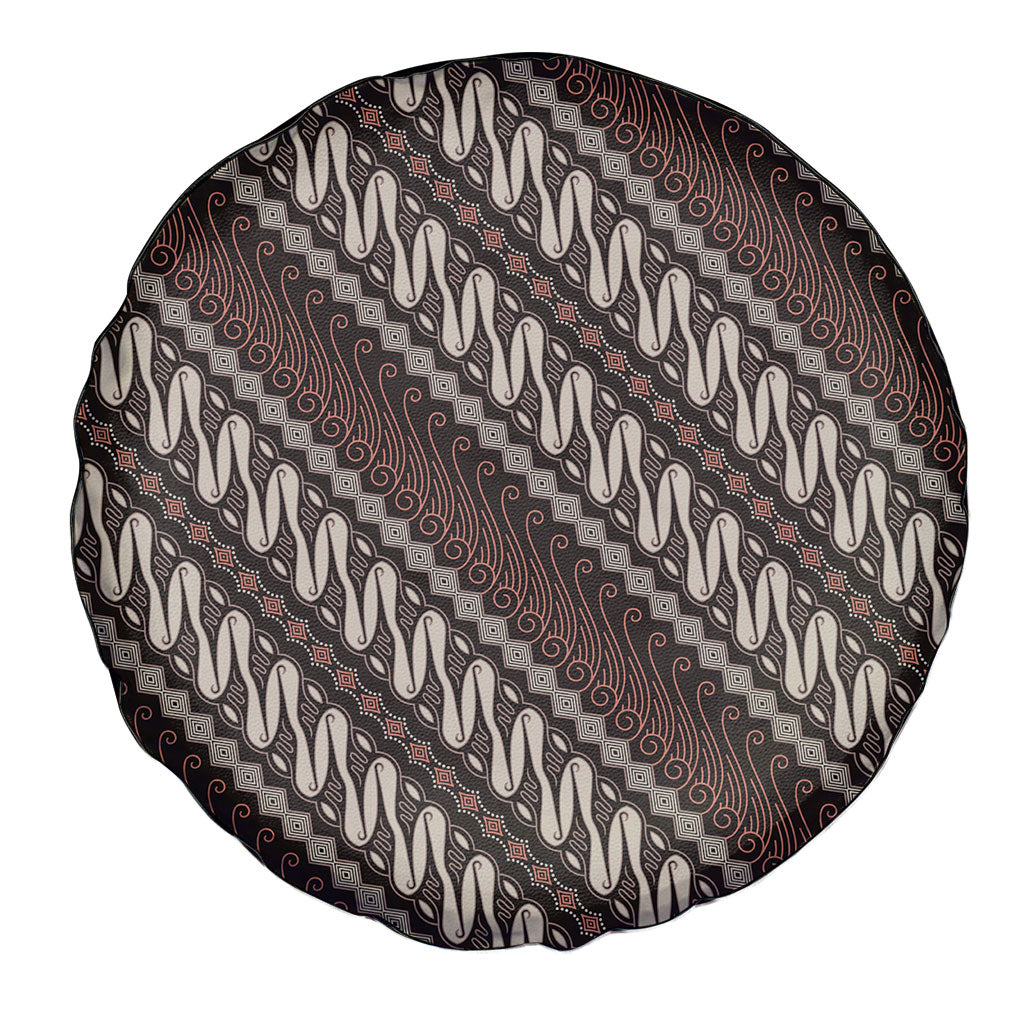 Yogyakarta Parang Batik Motifs Spare Tire Cover Indonesian Traditional Pattern LT01 - Polynesian Pride