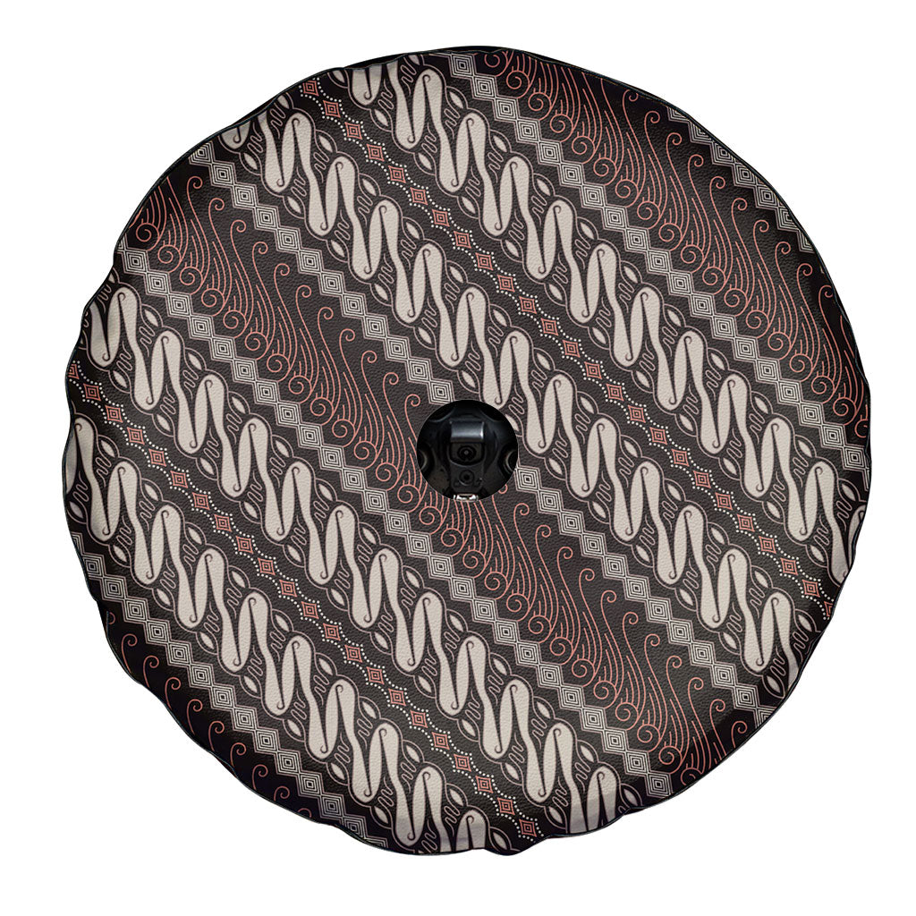Yogyakarta Parang Batik Motifs Spare Tire Cover Indonesian Traditional Pattern LT01 - Polynesian Pride
