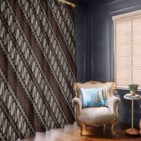 Yogyakarta Parang Batik Motifs Window Curtain Indonesian Traditional Pattern LT01 - Polynesian Pride
