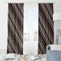Yogyakarta Parang Batik Motifs Window Curtain Indonesian Traditional Pattern LT01 - Polynesian Pride