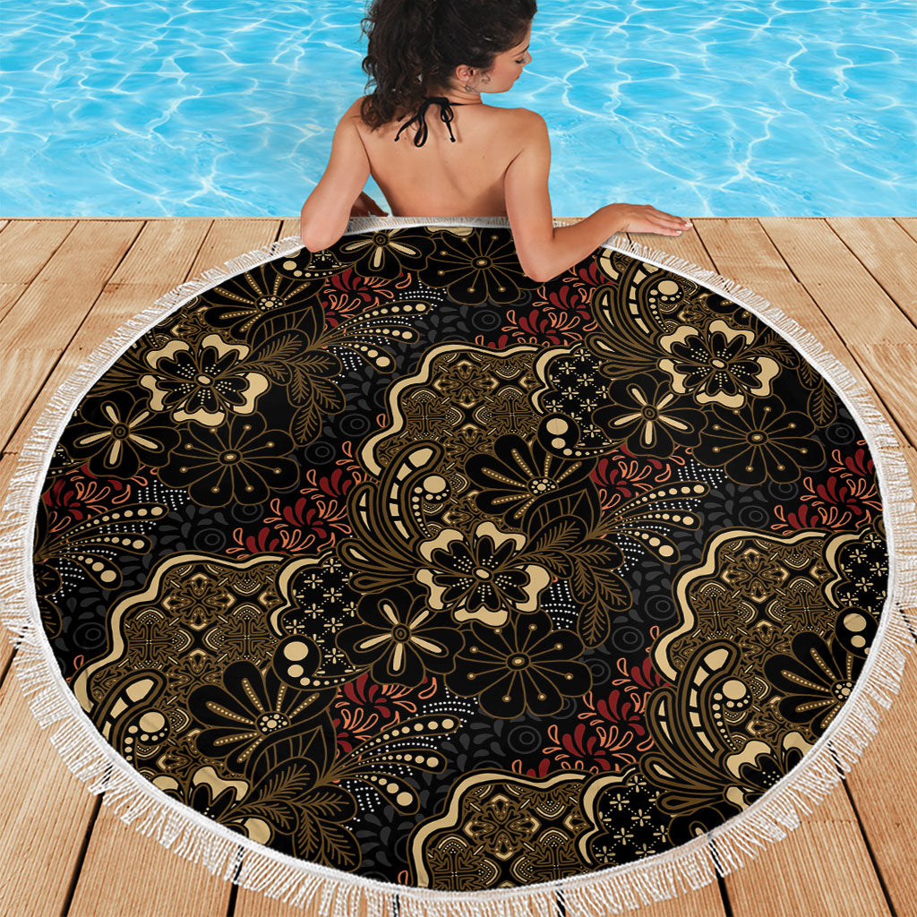 Batik Sekar Jagad Beach Blanket Indonesian Traditional Pattern LT01 - Polynesian Pride