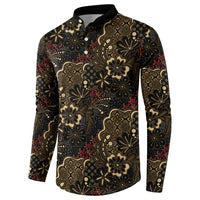 Batik Sekar Jagad Button Sweatshirt Indonesian Traditional Pattern LT01 - Polynesian Pride