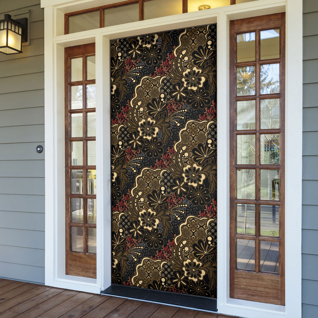 Batik Sekar Jagad Door Cover Indonesian Traditional Pattern LT01 - Polynesian Pride