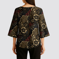 Batik Sekar Jagad Kimono Sleeve Blouse Indonesian Traditional Pattern LT01 - Polynesian Pride