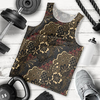 Batik Sekar Jagad Men Tank Top Indonesian Traditional Pattern LT01 - Polynesian Pride