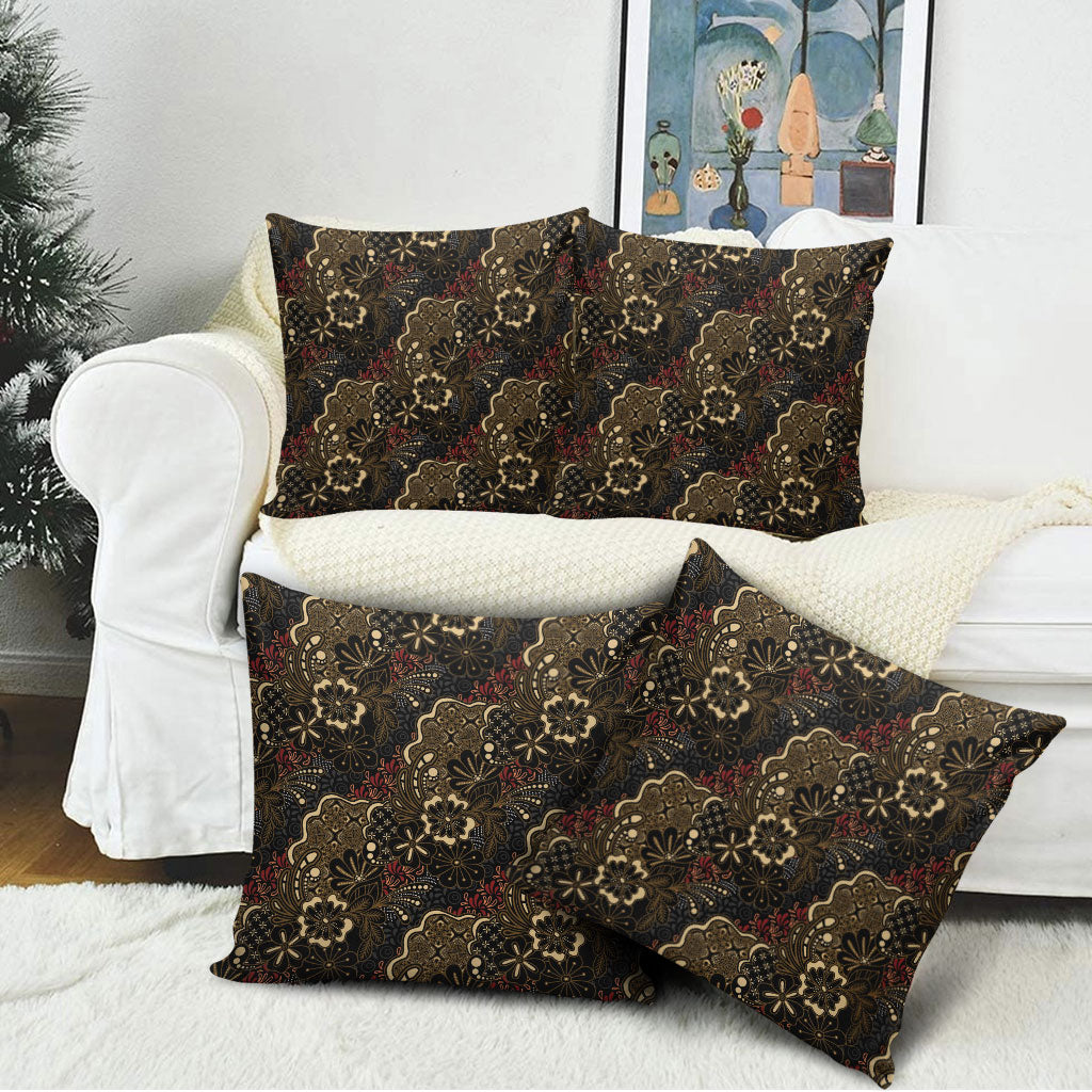Batik Sekar Jagad Pillow Cover Indonesian Traditional Pattern LT01 - Polynesian Pride