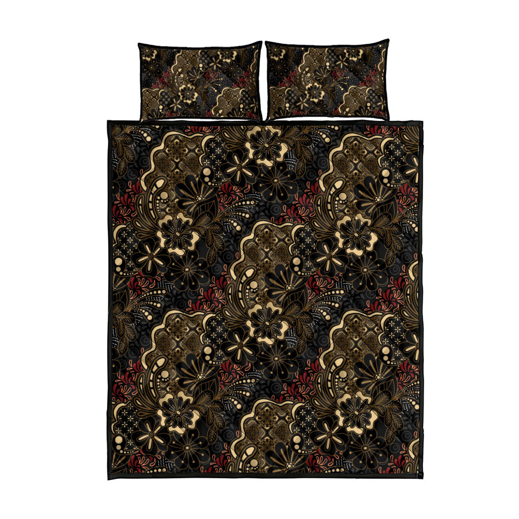 Batik Sekar Jagad Quilt Bed Set Indonesian Traditional Pattern LT01 - Polynesian Pride