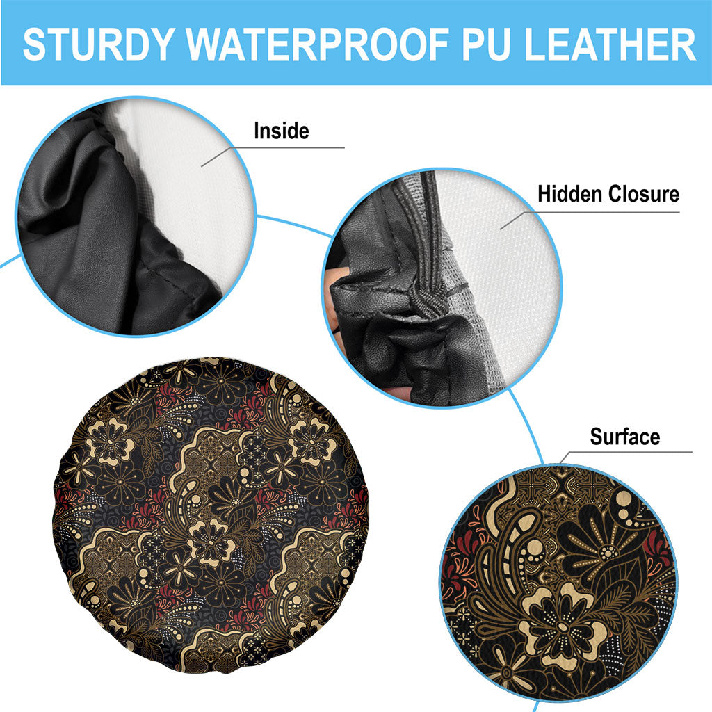 Batik Sekar Jagad Spare Tire Cover Indonesian Traditional Pattern LT01 - Polynesian Pride